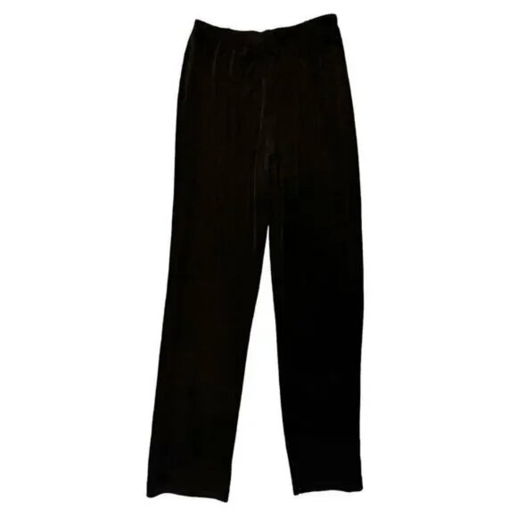 Chicos Travelers 2 Pc Set Minimalist Black Slinky Knit Autumn Capris & Pants 1 S - Picture 3 of 8